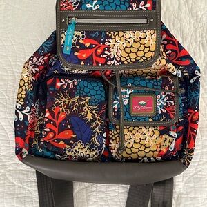 Lily Bloom Colorful Patterned Backpack